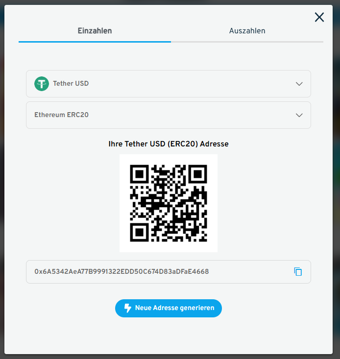 cryptorino deposit step address