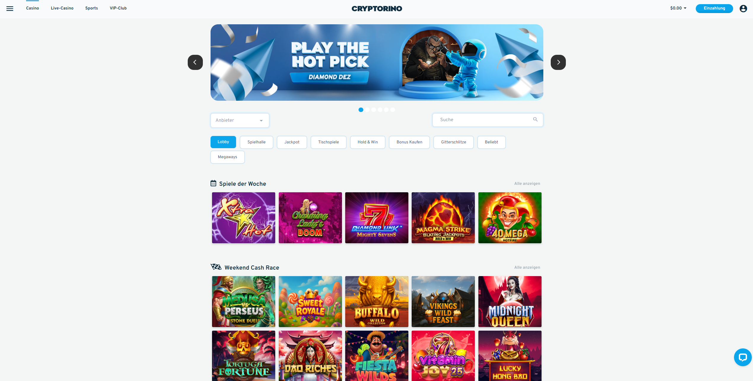 cryptorino slots page
